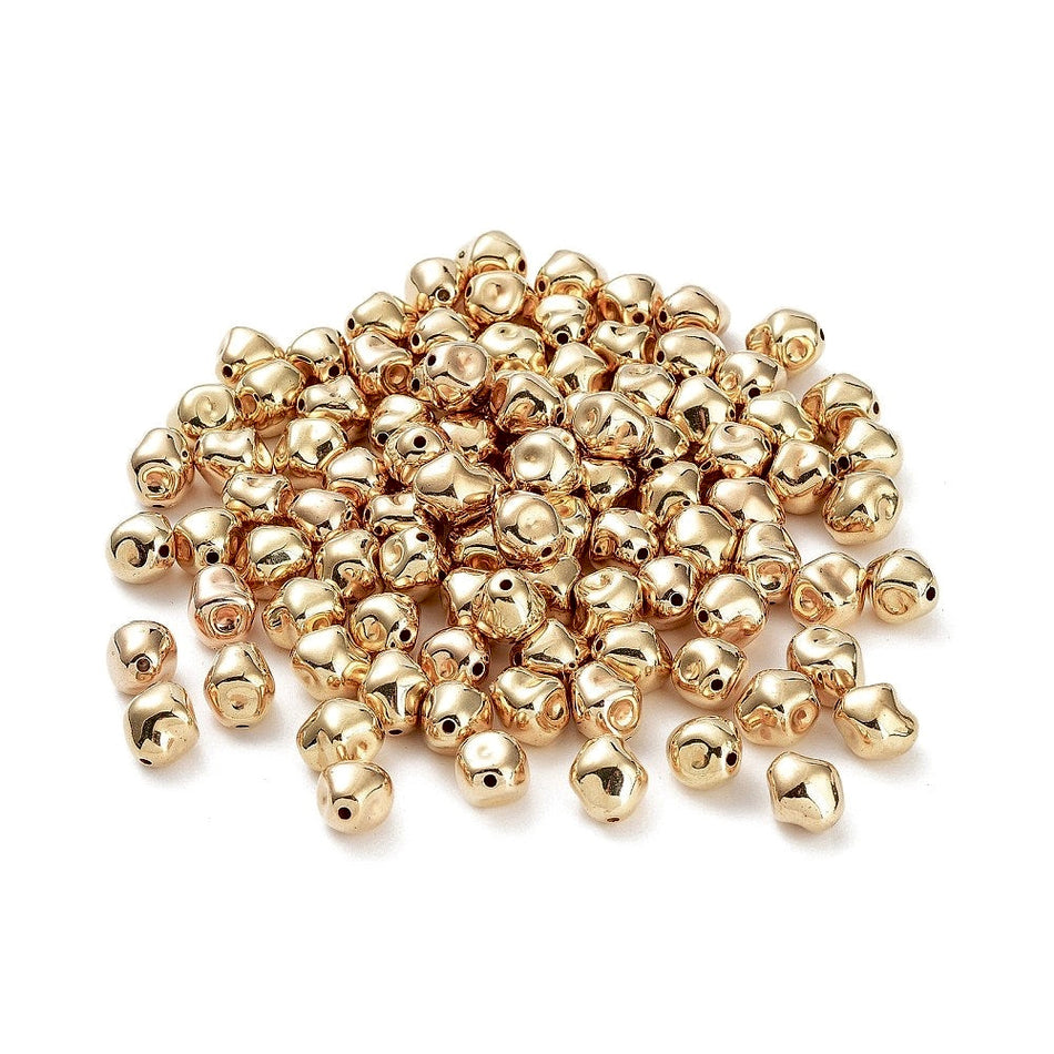 Bicone Gold Acrylic Bead 11mm, 25pcs