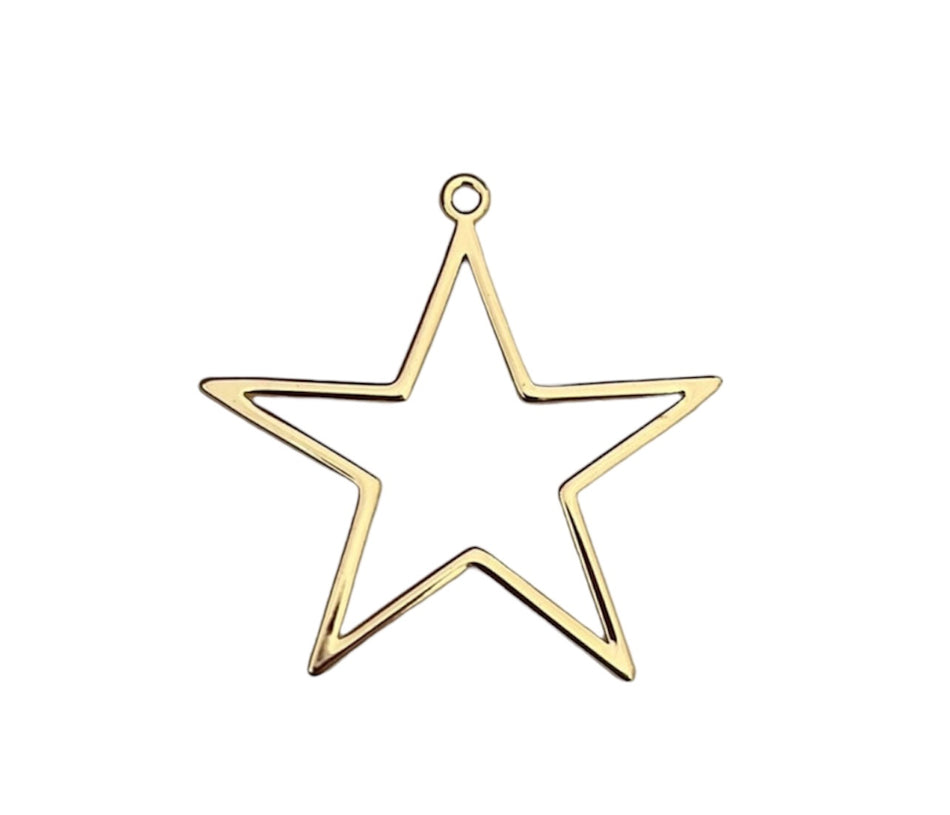 Colgante de estrella bañado en oro