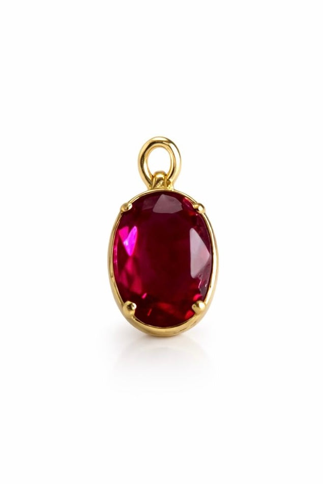 Gold-Filled Zirconia Pendant, 14mm, 1c