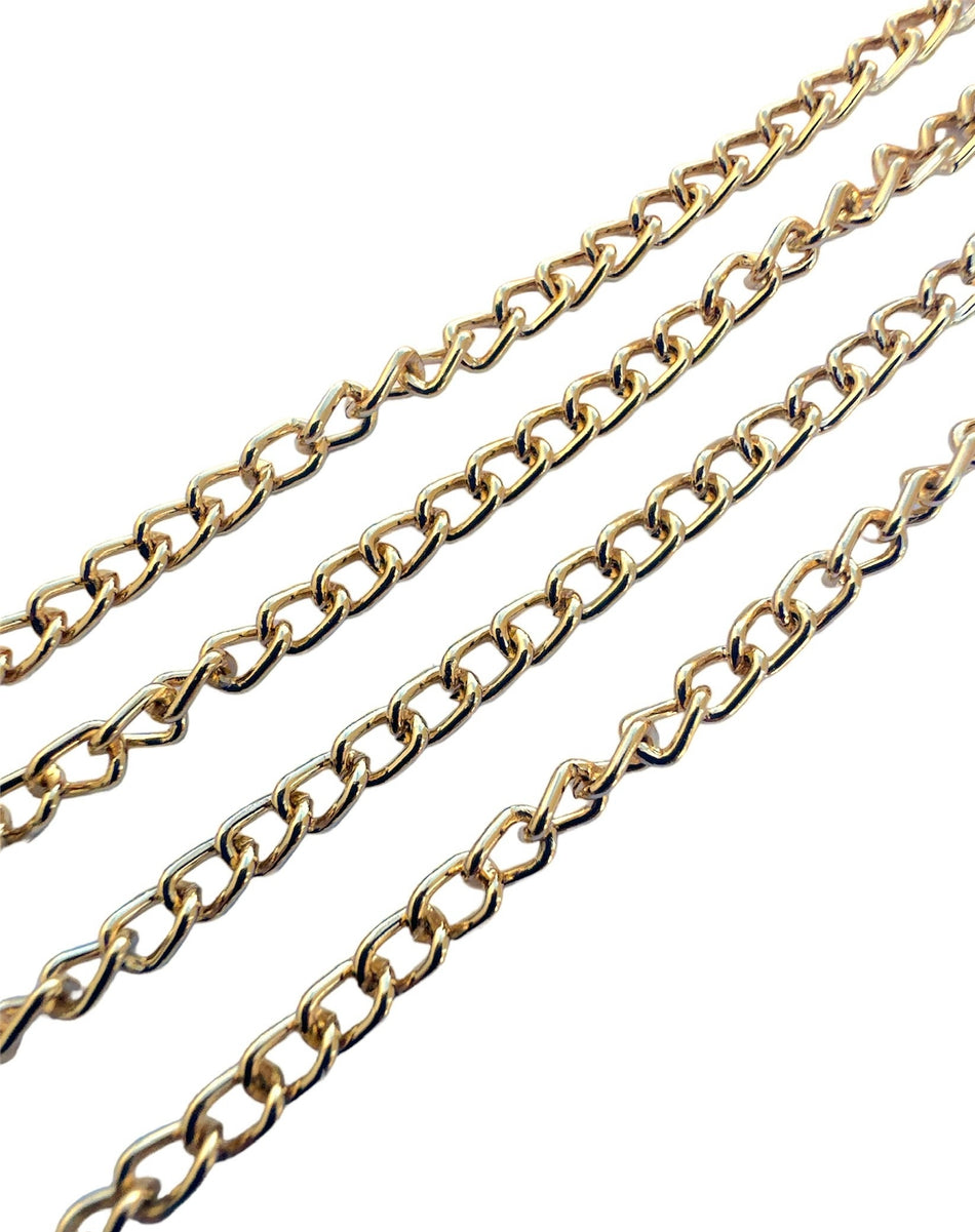 Gold Aluminum Chain, 2 yards