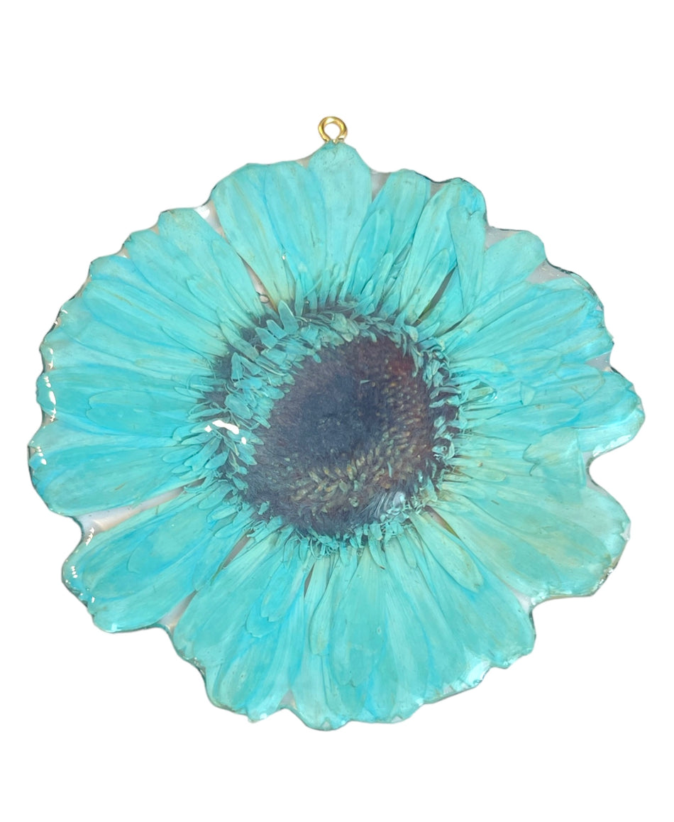 Large Natural Flower Pendant 4inch, 1pc