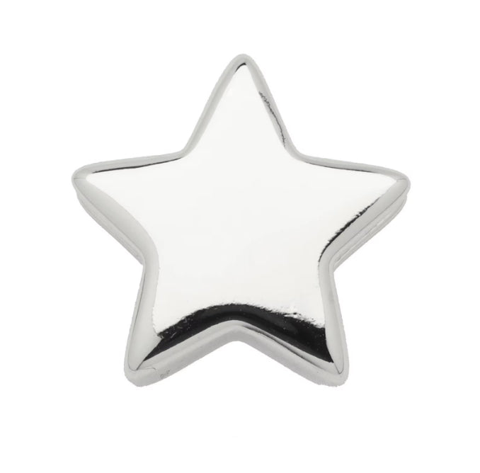 Star Slider Bead Silver-filled 1pc