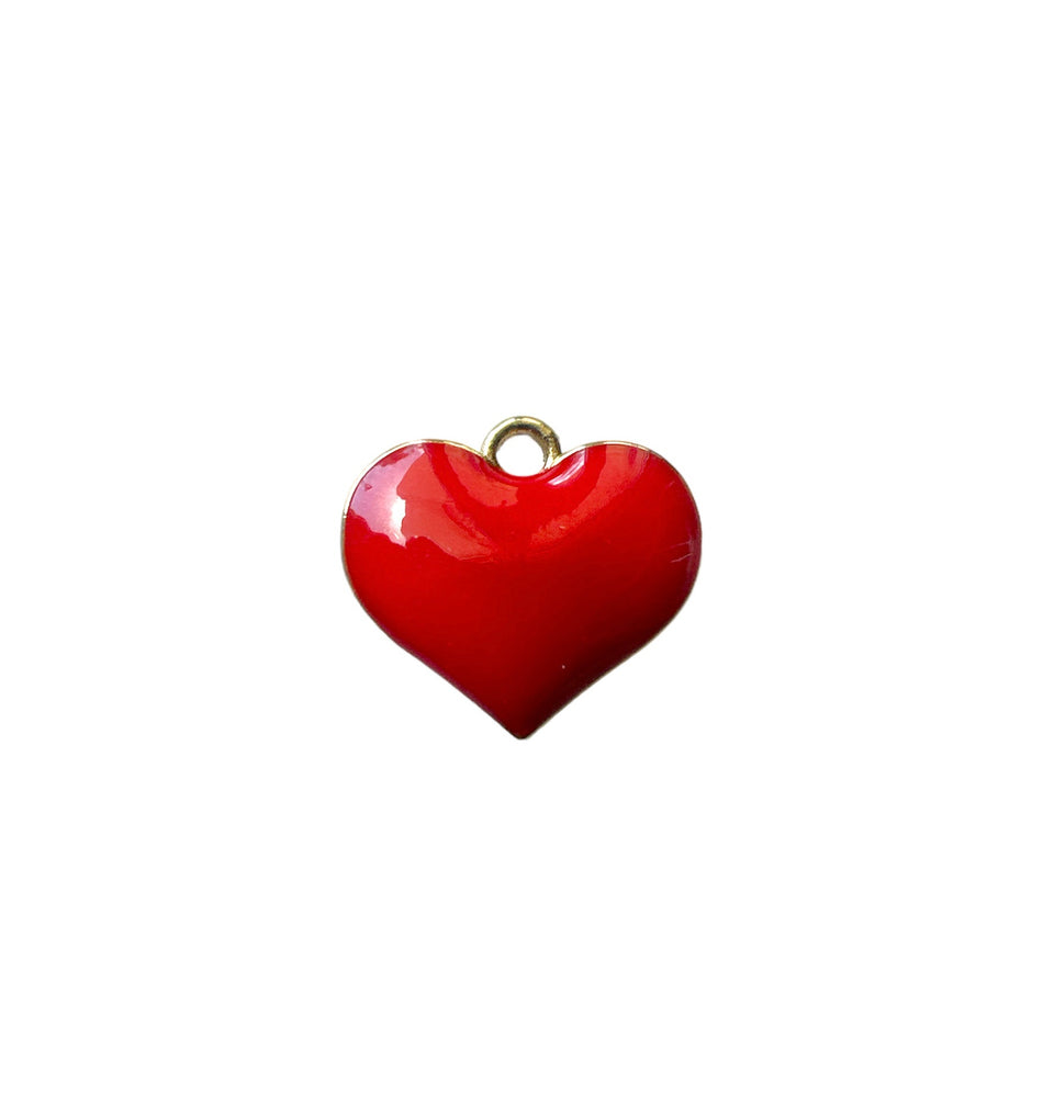 Red Heart Pendant, 1pc