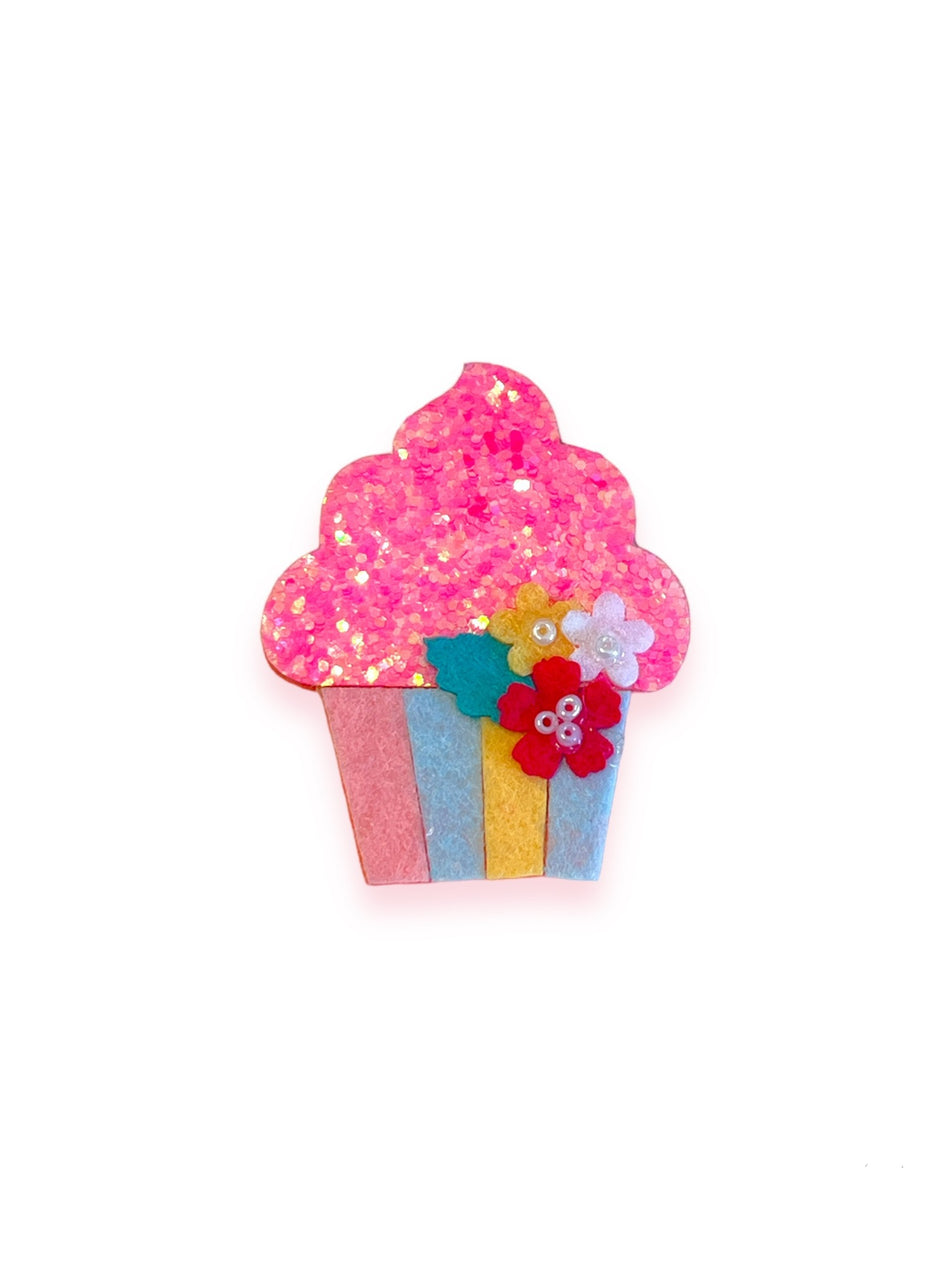 Cupcake Glitter Foam, 1pc