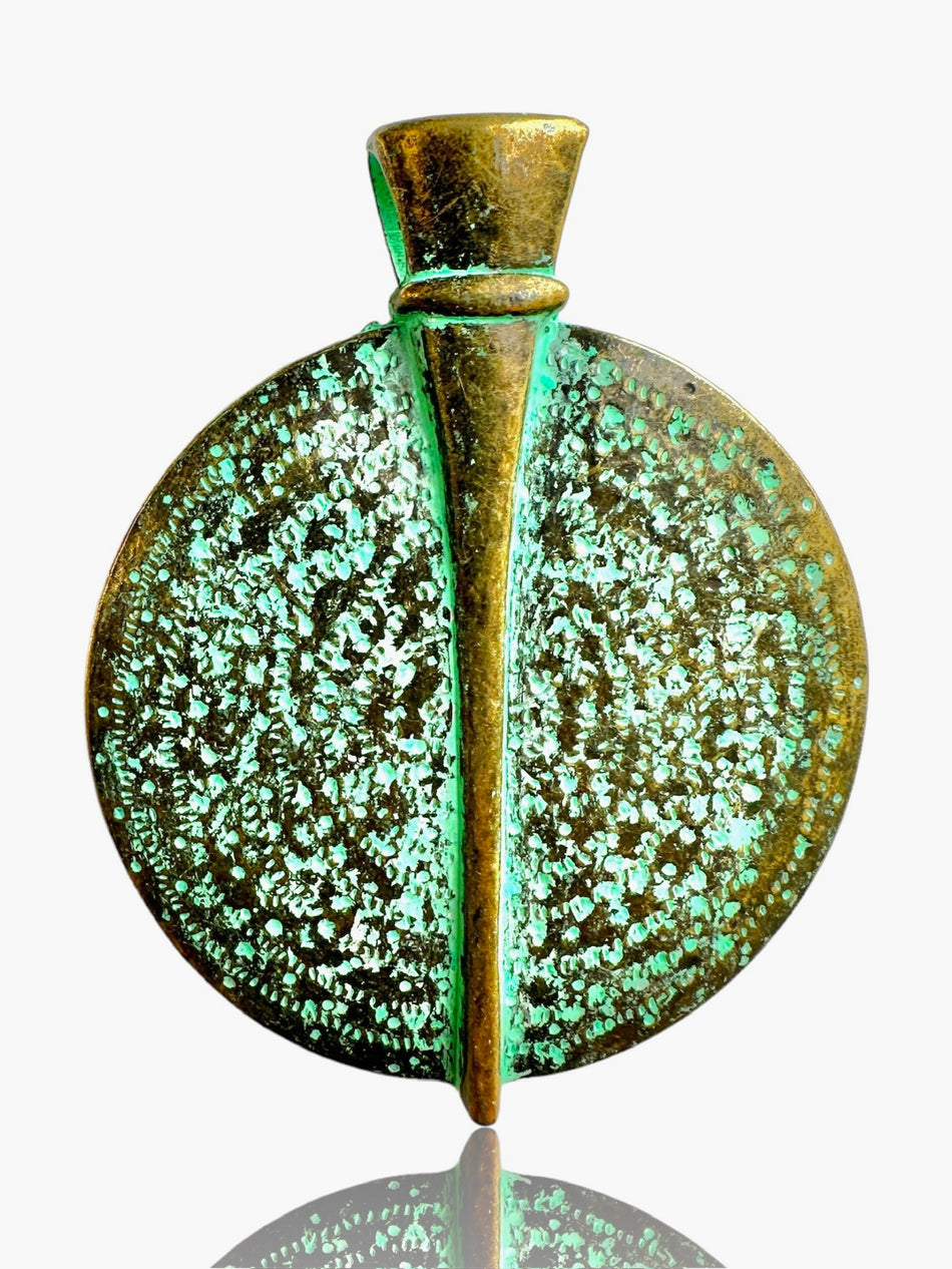 Verdigris Pendant 3 inches, 1pc