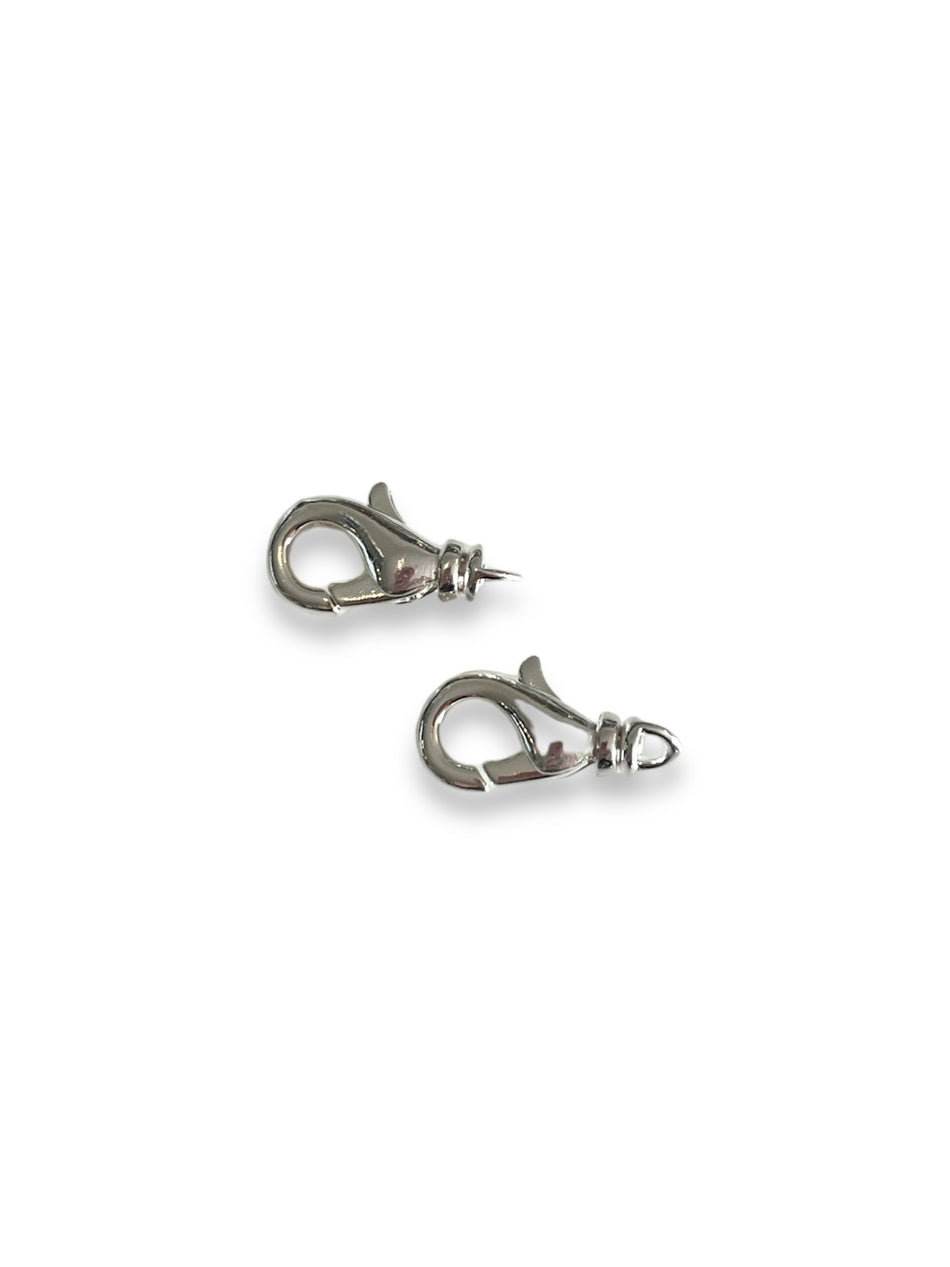 Silver Filled Lobster Clasp, 2pcs