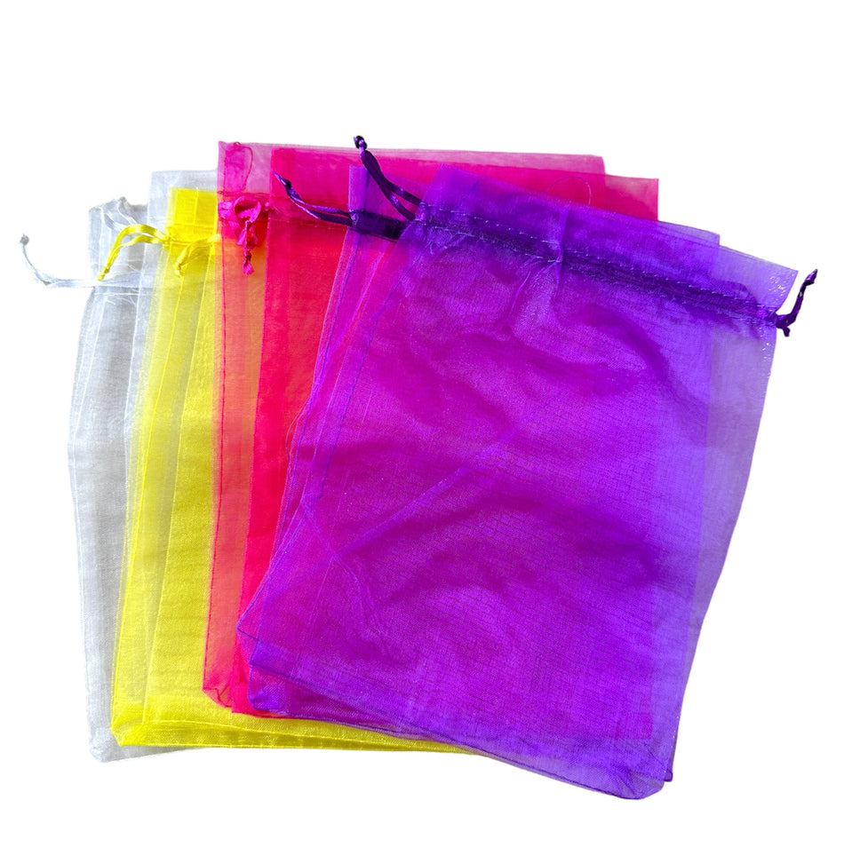 Organza Bag Mix 8inches x 6inches, 8pcs