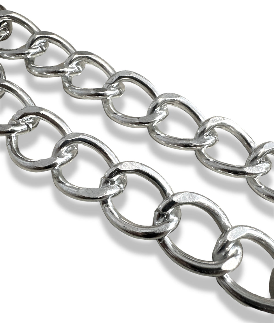 Aluminum Silver Chain, 1 yard