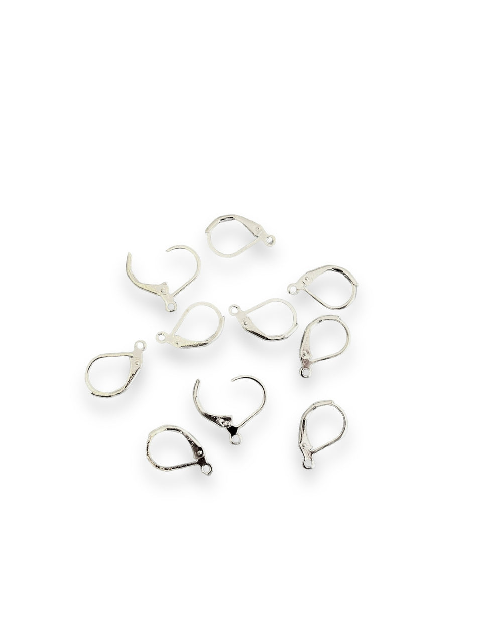 Silver Hook Earrings, 5 Pairs