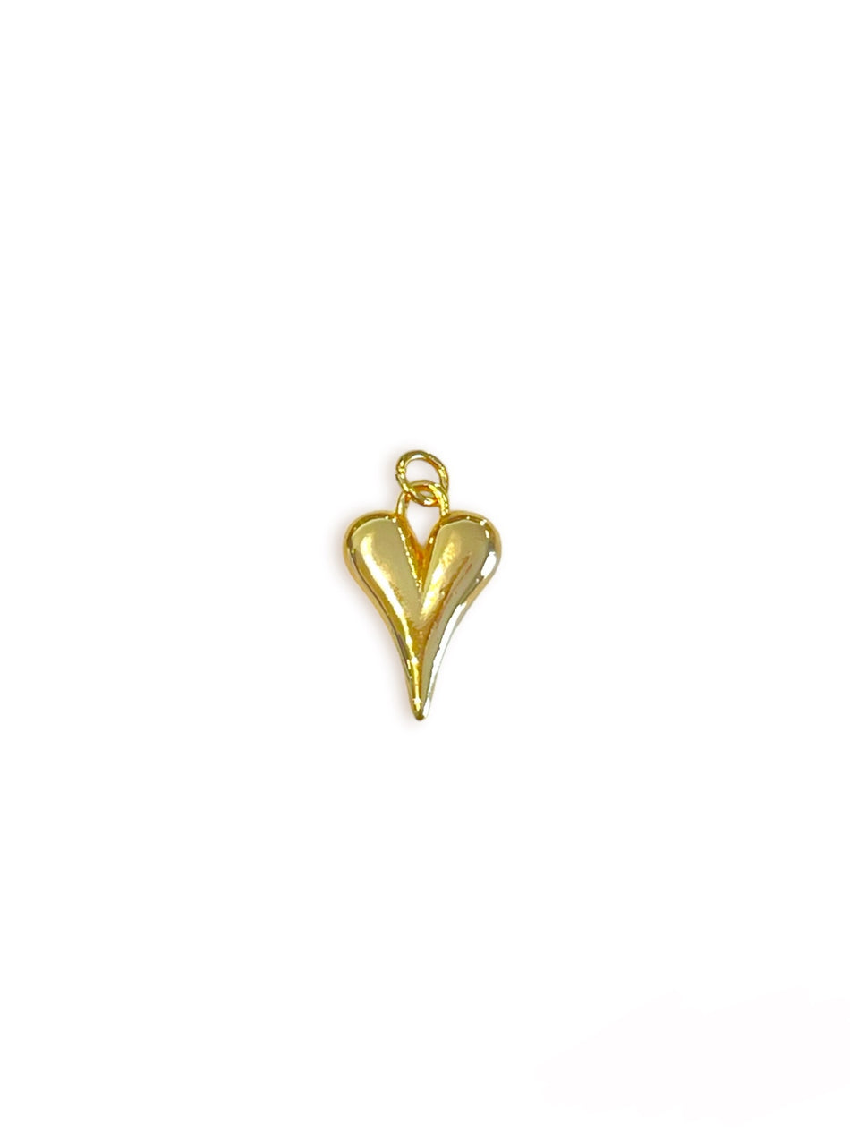 Gold Filled Heart Pendant 20mm, 1pc