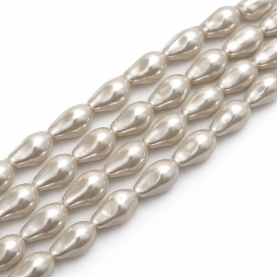 Shell Pearl Chunk Bead 18mm Strand