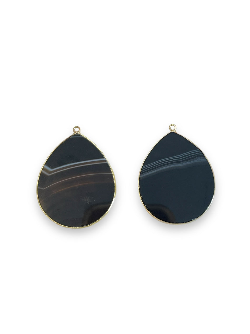 Black Drop Pendant, 1pc