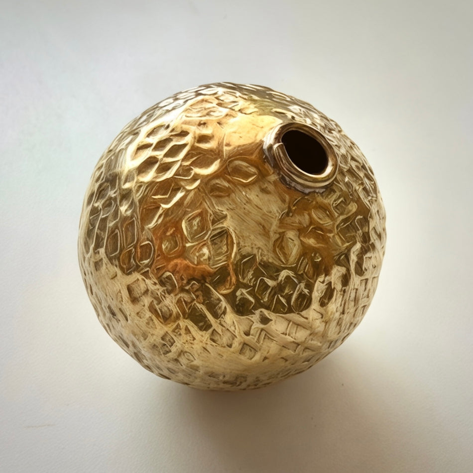 Tibetan Gold Spacer Bead 50mm, 1pc