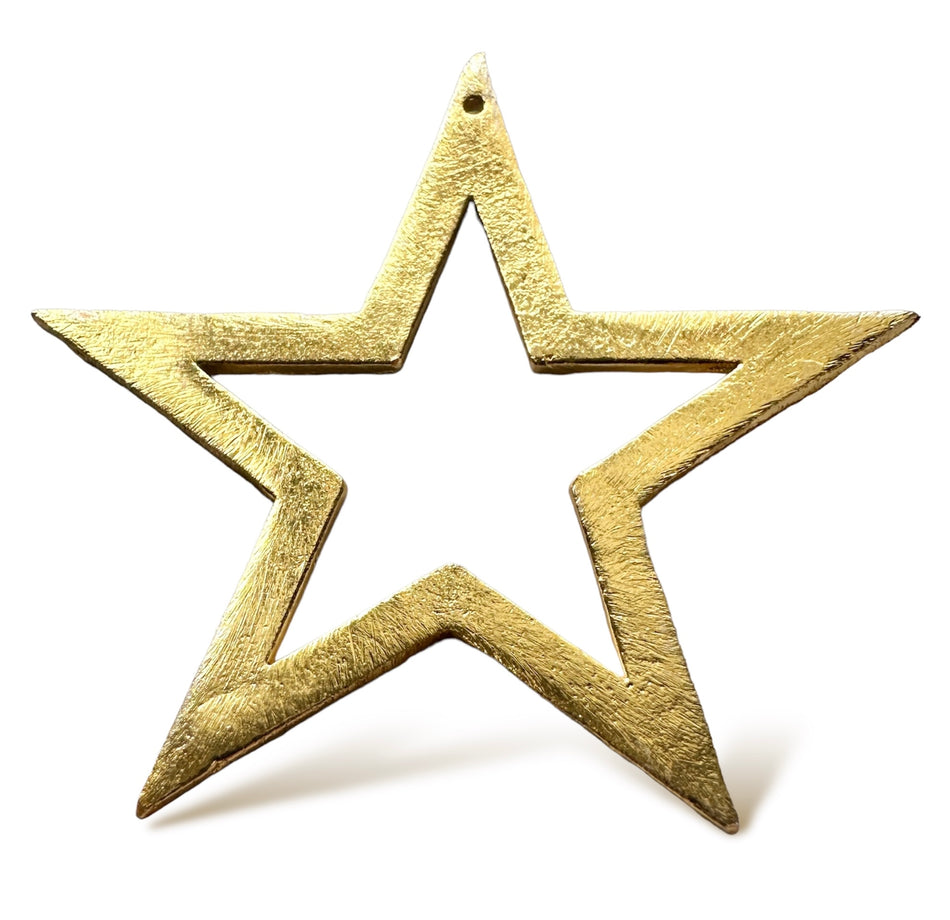 Gold Filled Star Cutout Pendant, 1pc