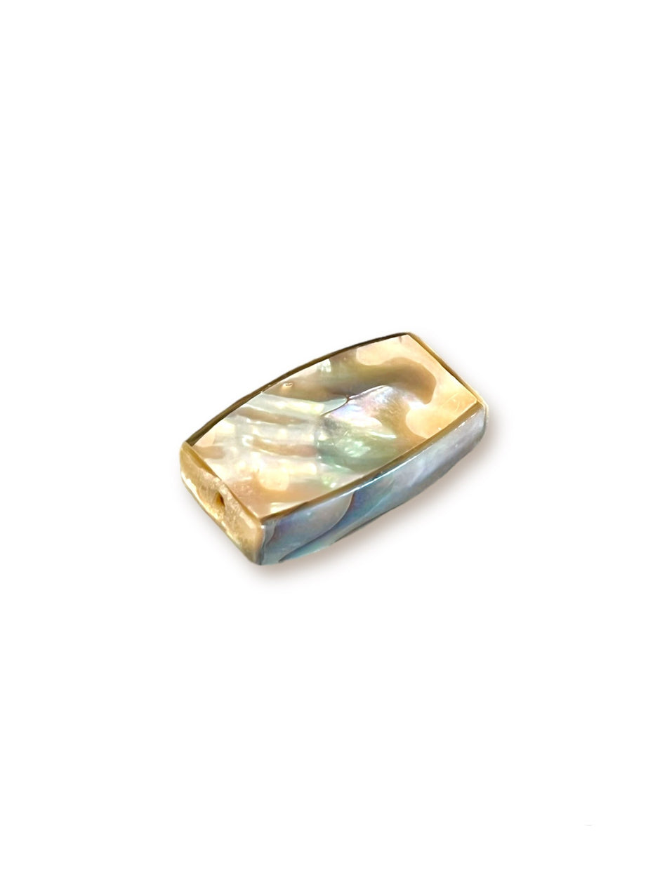 Rectangular Shell Bead, 1pc