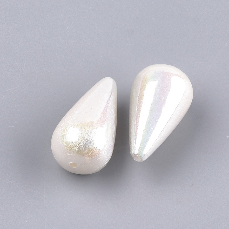 Acrylic Pearl Drop Beads 27mm, 4pcs