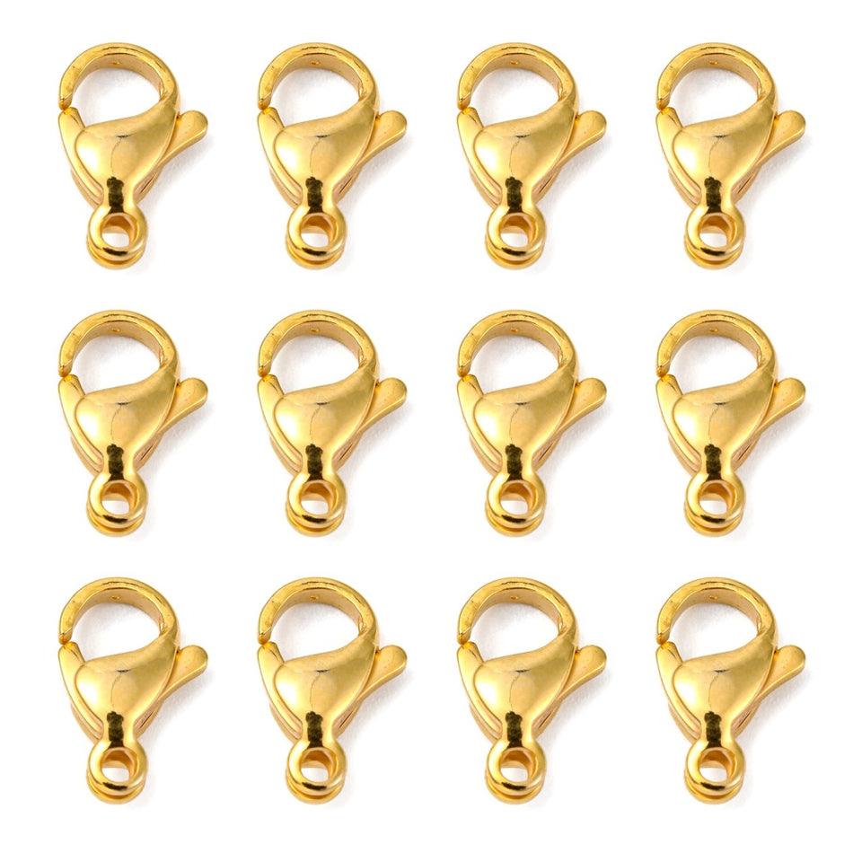 Stainless Steel Lobster Clasp, 16mm, 6pcs
