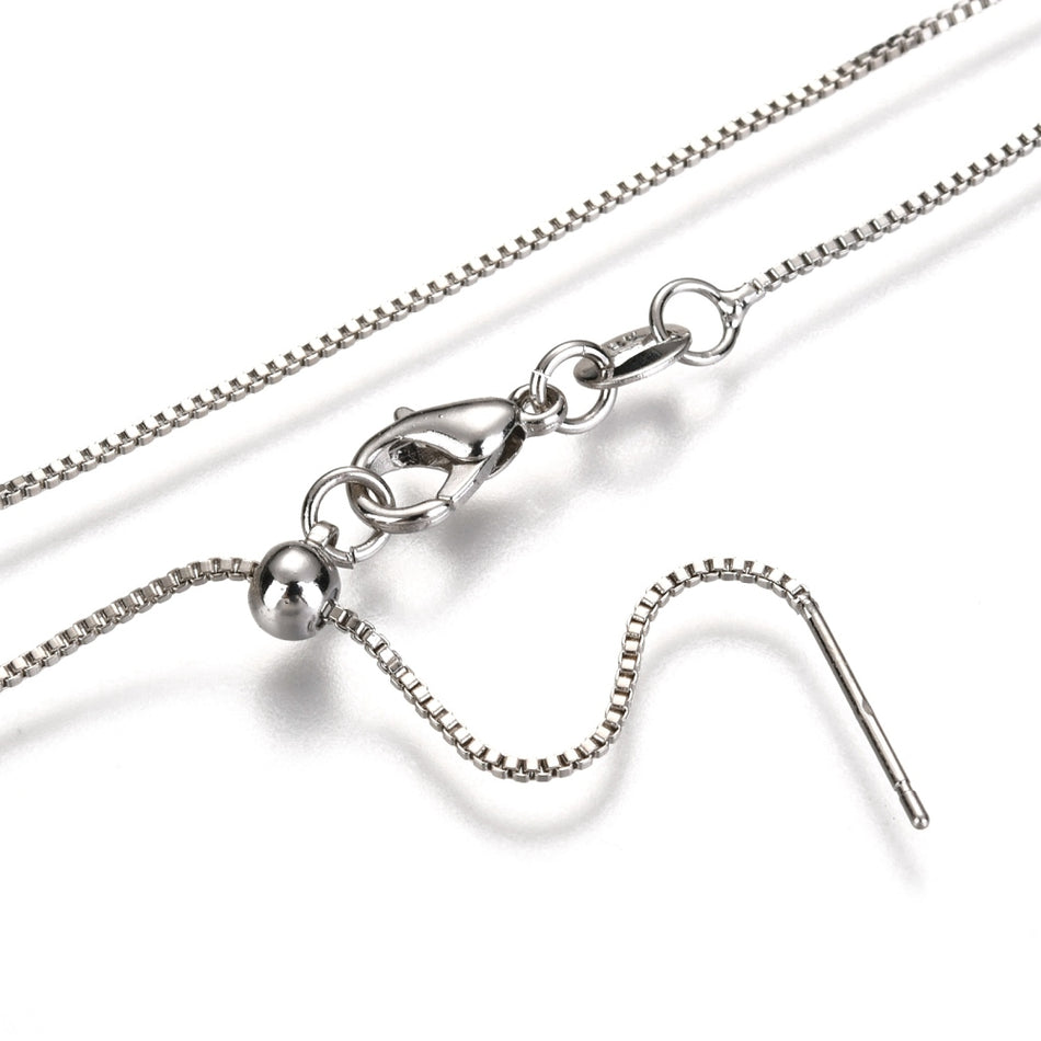 Adjustable Necklace, Silver-Filled, 18 inches