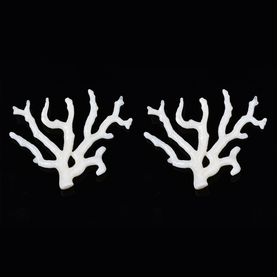 White Acrylic Branches, 2pcs