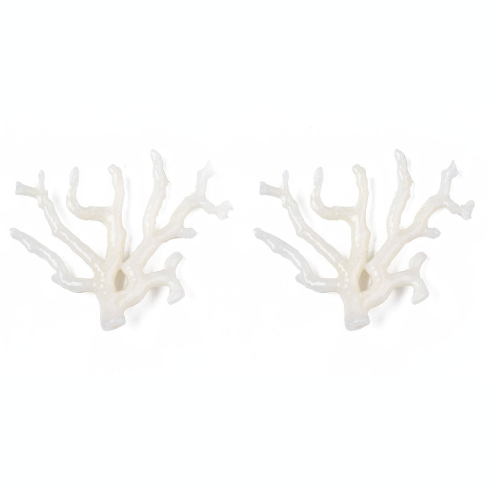 White Acrylic Branches, 2pcs