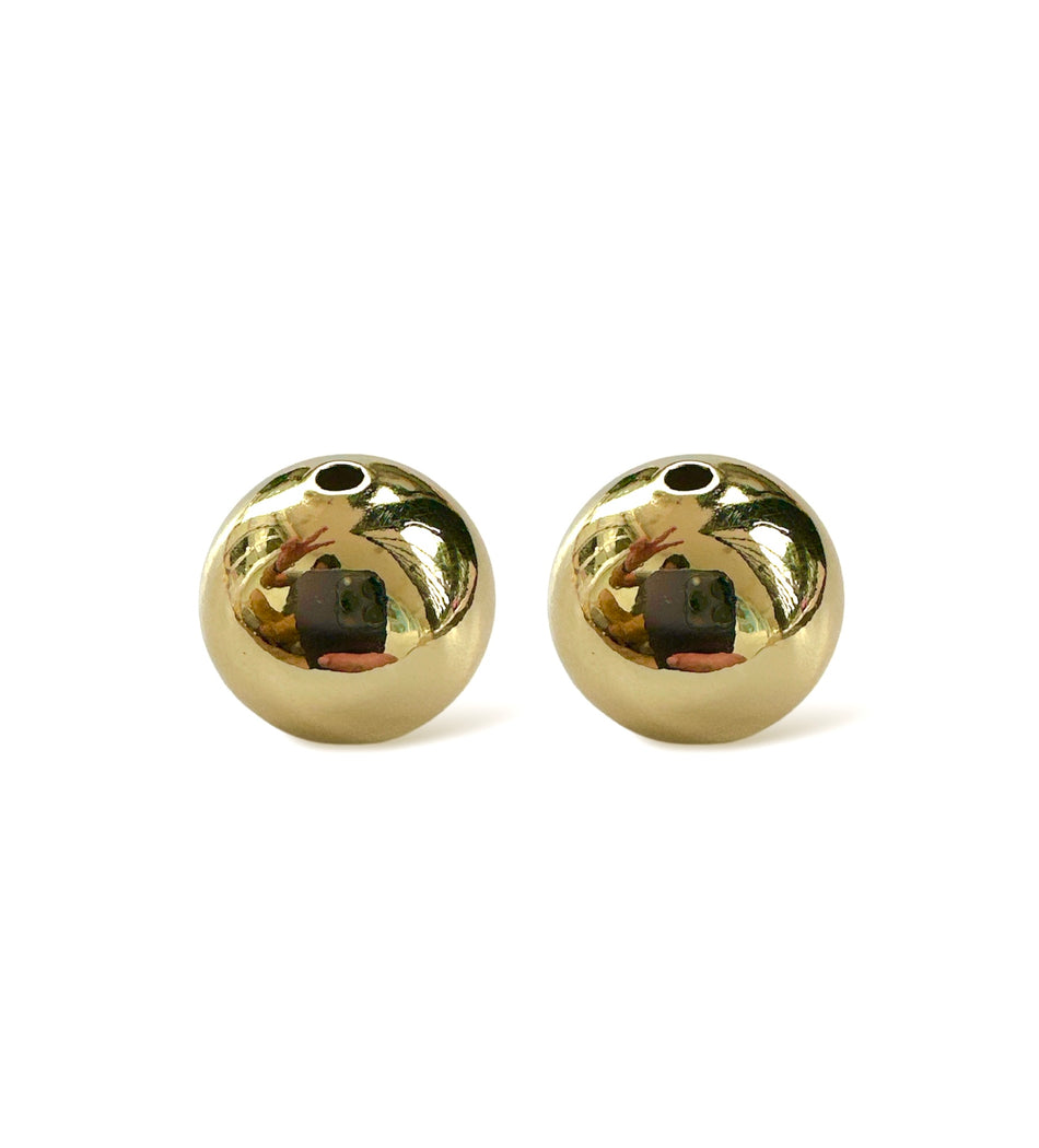 Gold-Filled Round Spacers, 4pcs