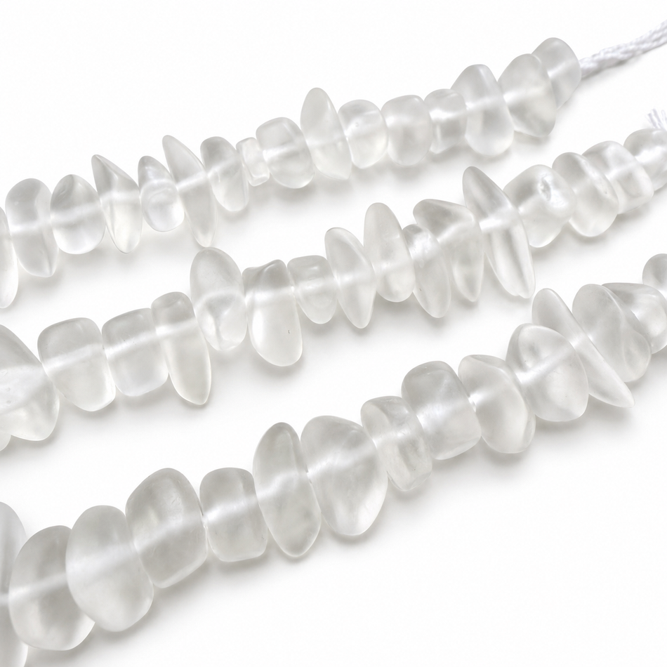 Resin Chips Matte Color Bead 18mm Strand