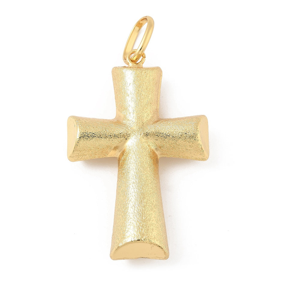 Gold-Filled Cross Pendant, 56mm 1 pc
