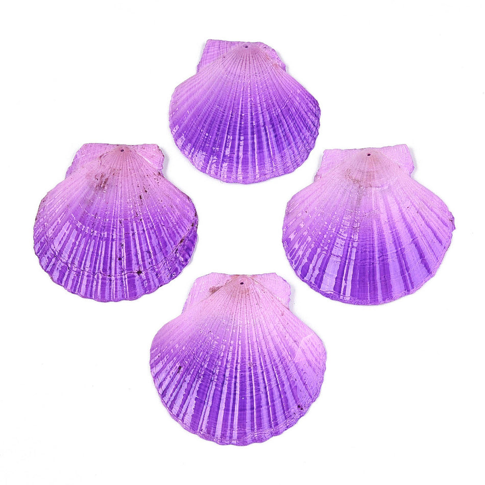 Natural Shell Pendants, 80mm 2pcs