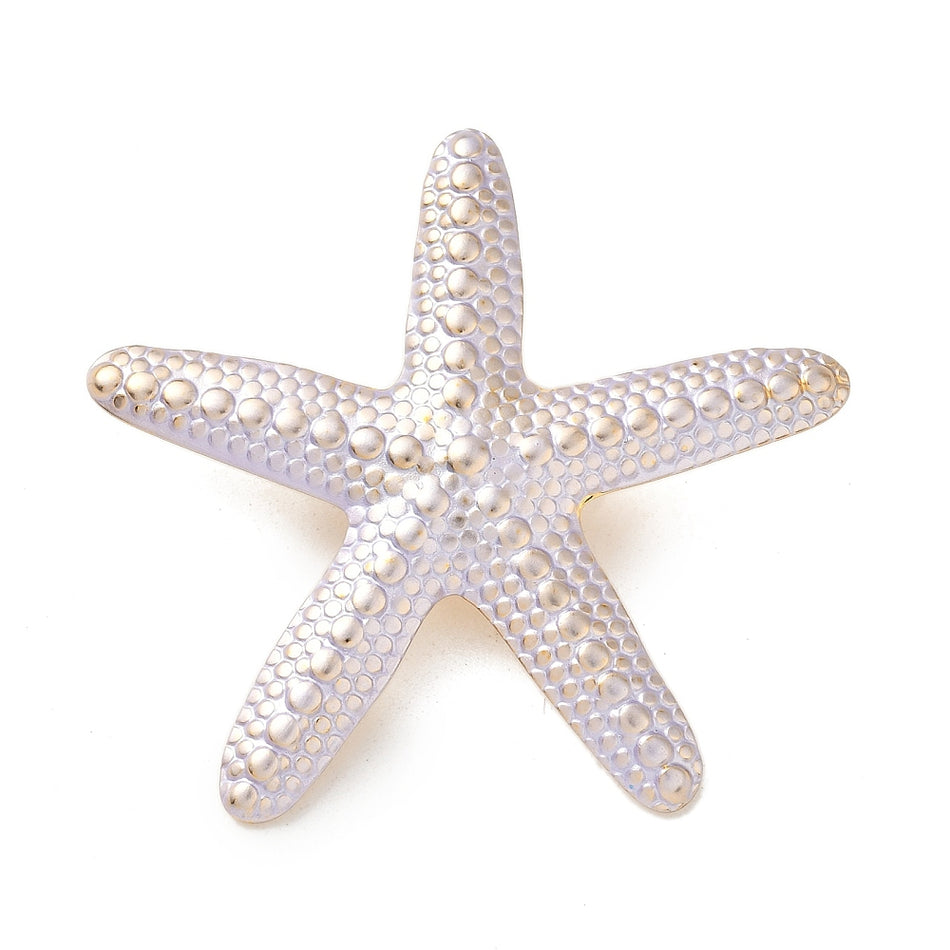 Stainless Steel Starfish Pendant, 47mm 1pc