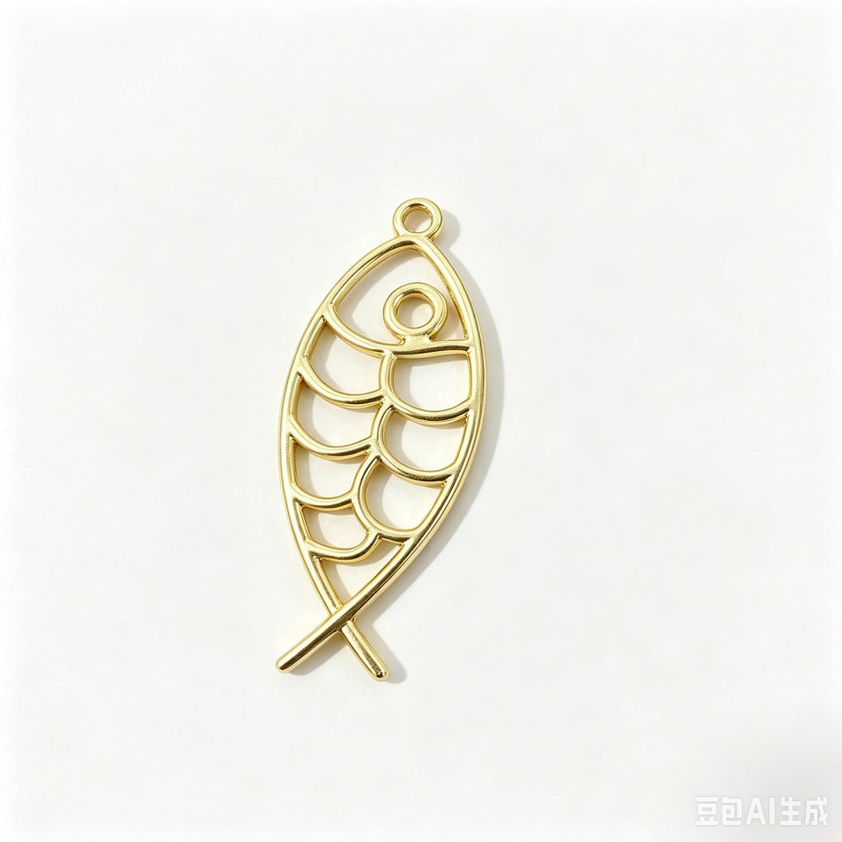 Fish Pendant, Size 68.5mm, 1pc