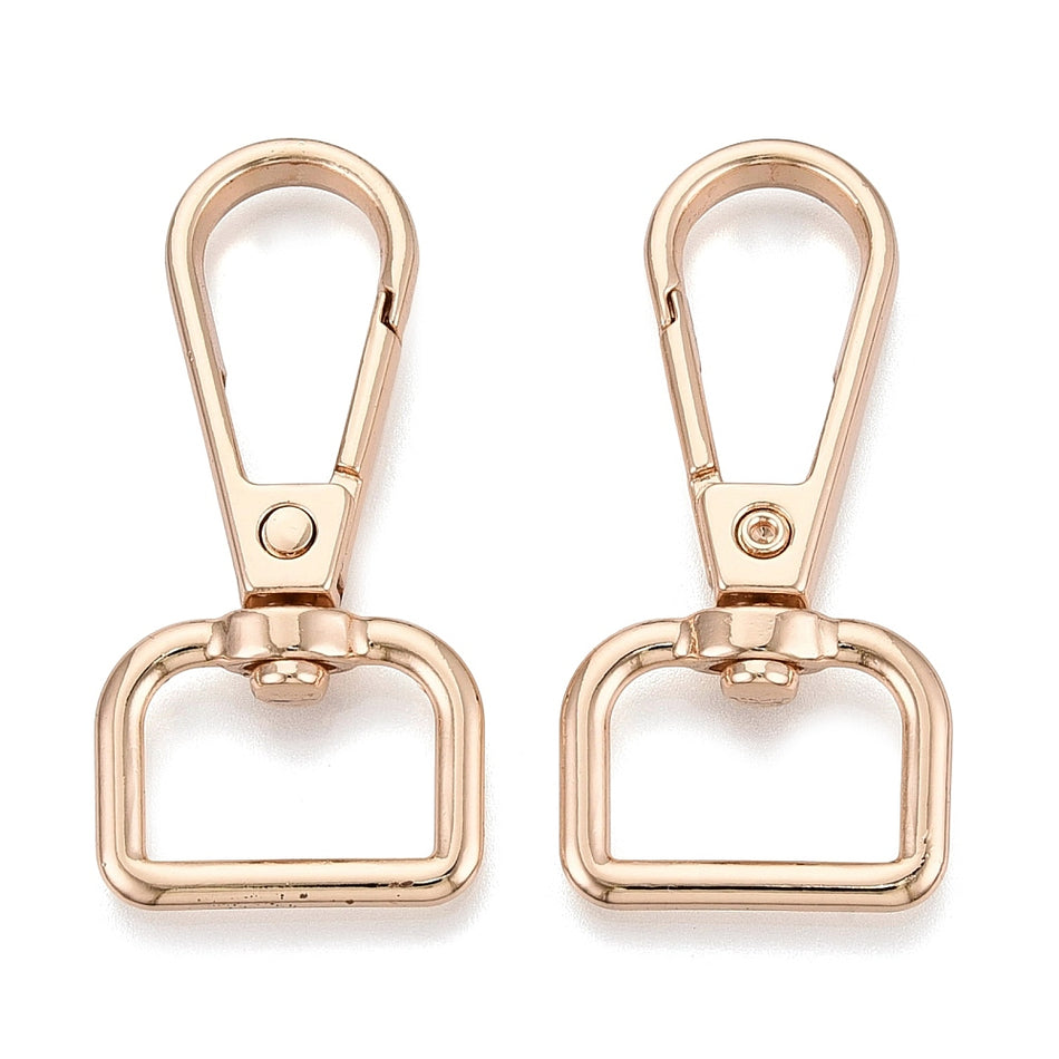 Alloy Swivel Clasps Golden, About length 48mm, width 22.5mm,