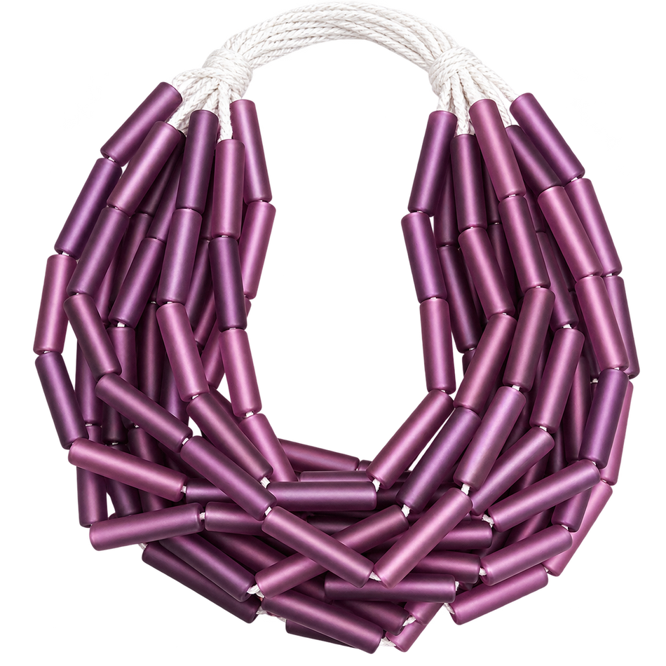 Resin Tube Beads Strand, Bead Size 38mm Long x 8mm