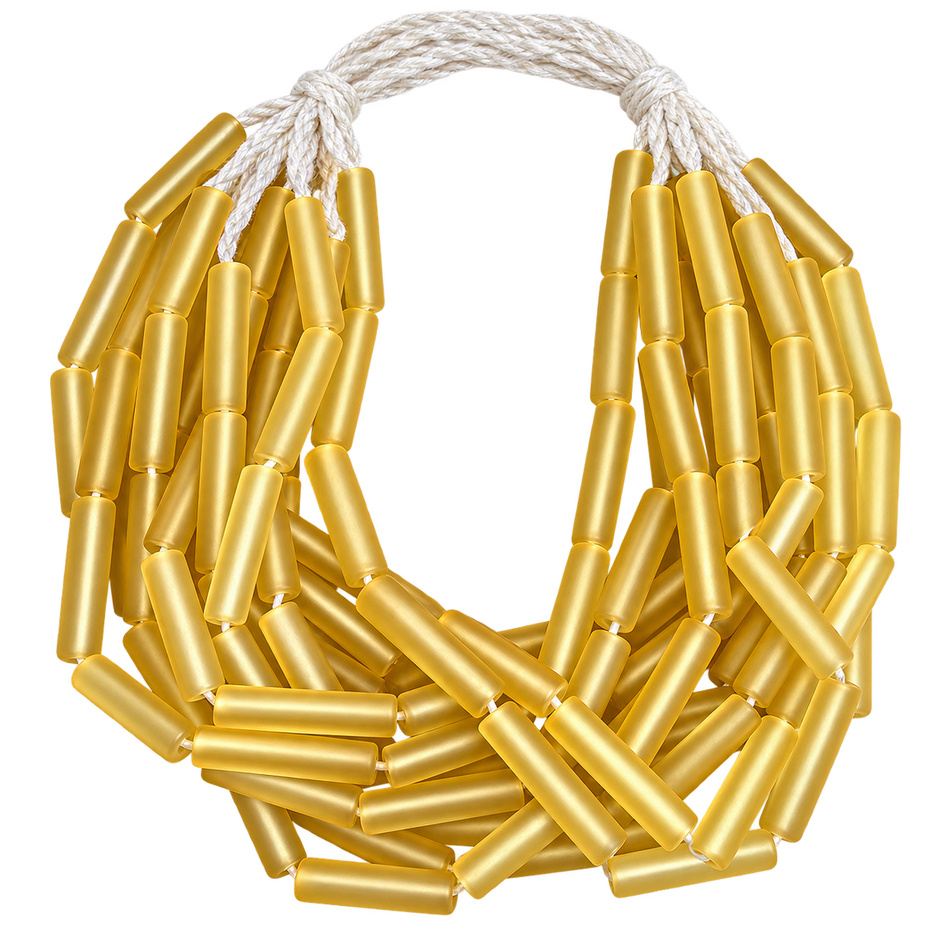 Resin Tube Beads Strand, Bead Size 38mm Long x 8mm
