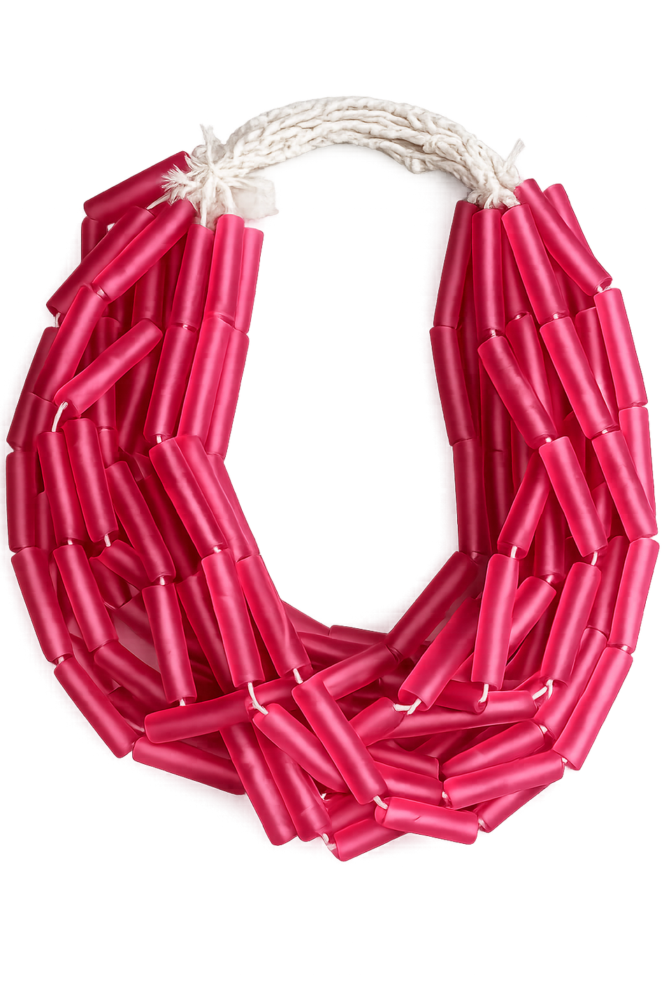 Resin Tube Beads Strand, Bead Size 38mm Long x 8mm