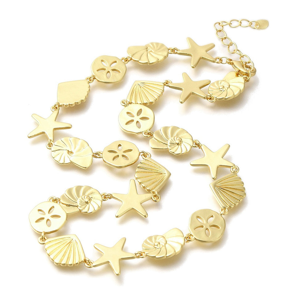 Plating Brass Real 18K Gold Plated Size about 15.94 inch long + 50mm extender. 1pc