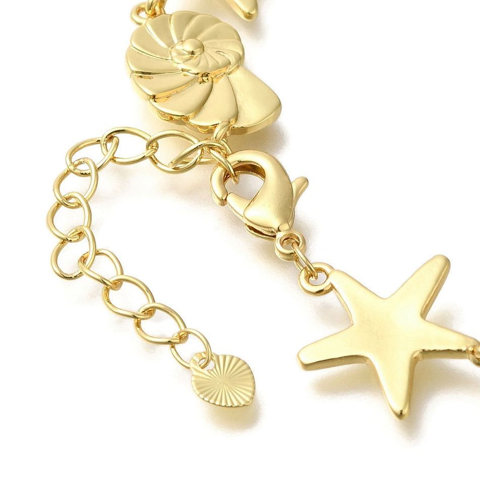 Plating Brass Real 18K Gold Plated Size about 15.94 inch long + 50mm extender. 1pc