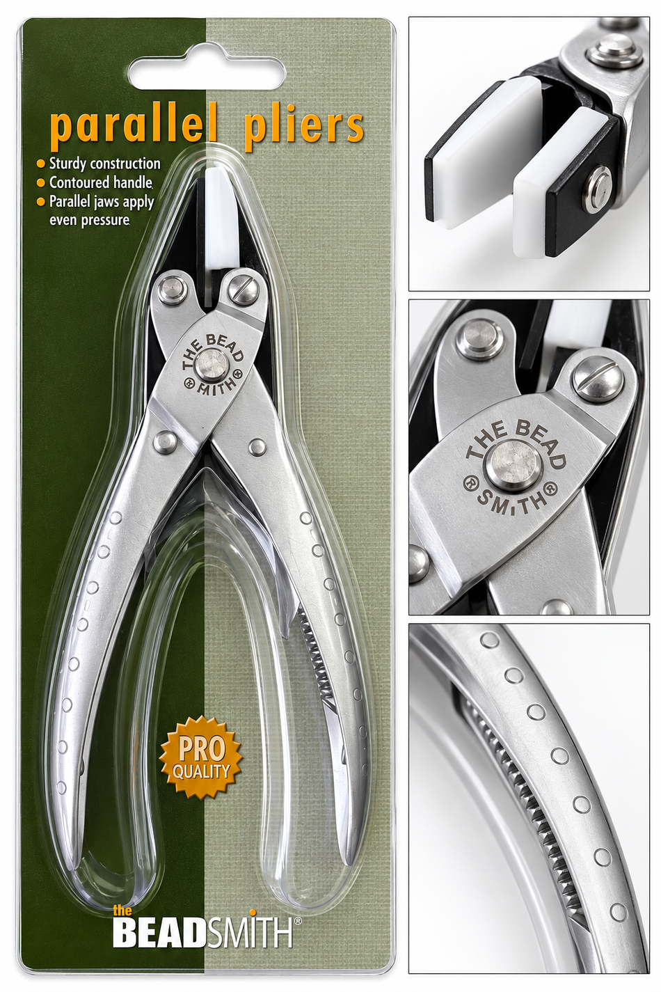 The BeadSmith Parallel Pliers – Nylon Jaw Jewelry Making Tool