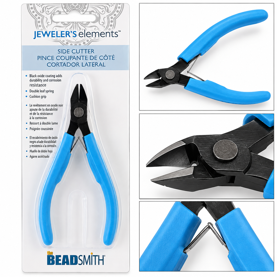 The BeadSmith Jeweler’s Elements Side Cutter Pliers – Black Oxide Jewelry Cutting Tool