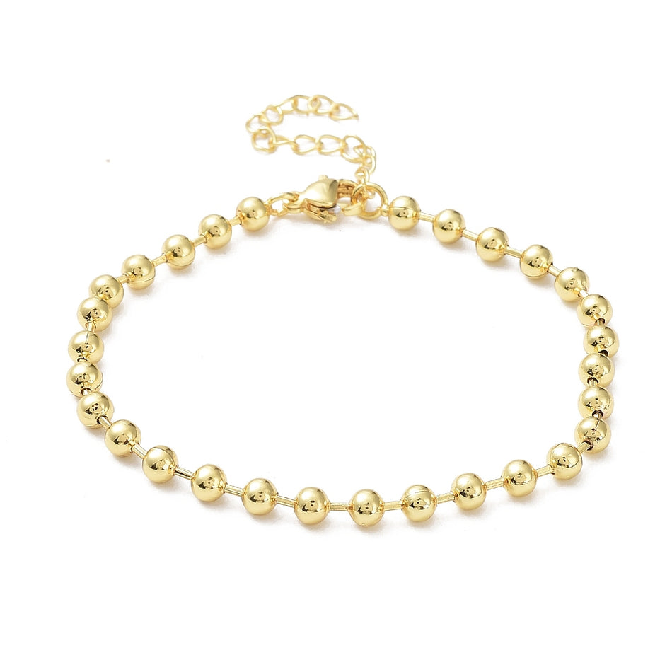 18K Gold Plated Ball Chain Bracelet