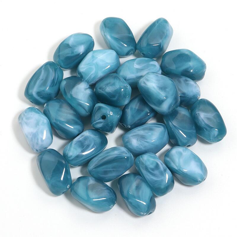 Opaque Acrylic Beads, Nugget, Size 21mm Package of 10pcs