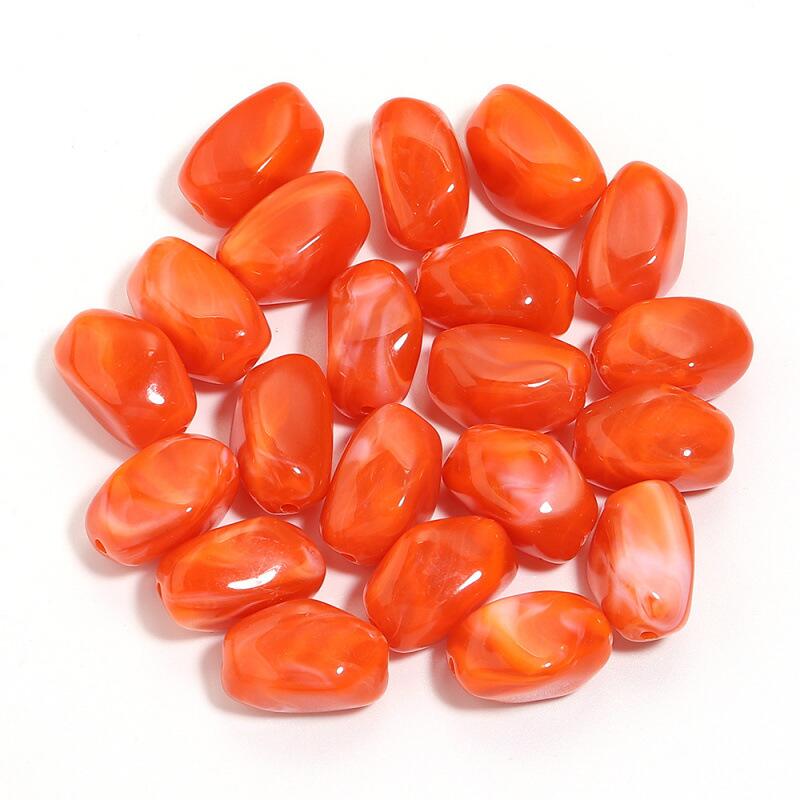 Opaque Acrylic Beads, Nugget, Size 21mm Package of 10pcs
