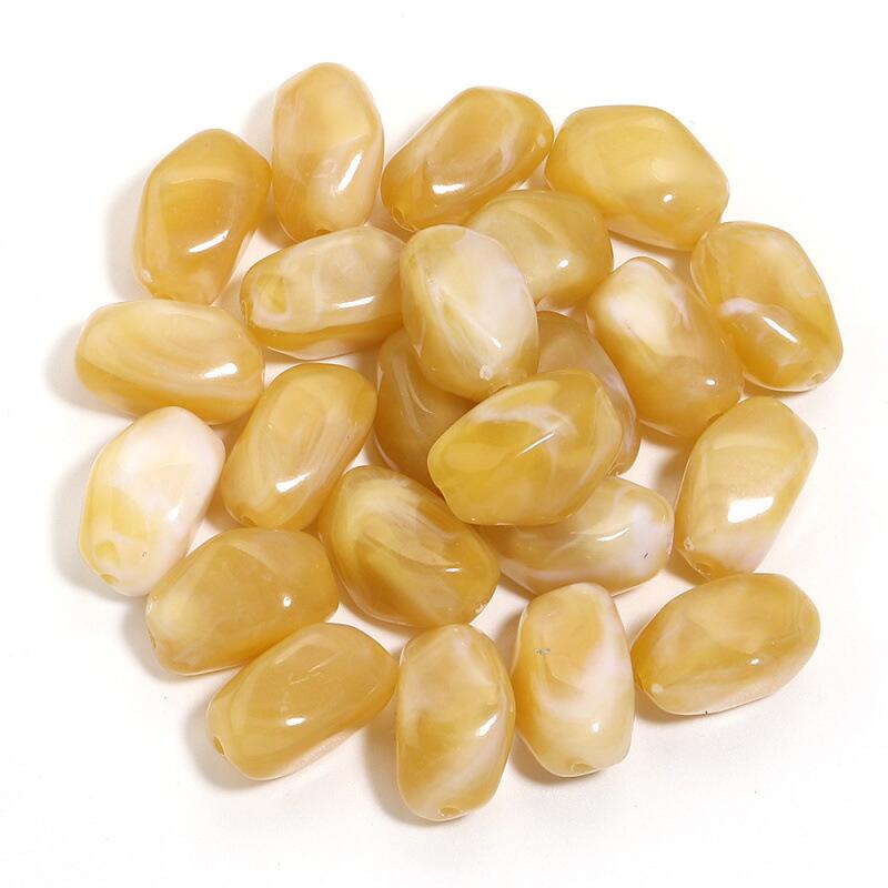 Opaque Acrylic Beads, Nugget, Size 21mm Package of 10pcs