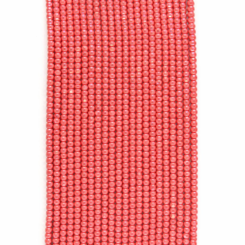 Faceted Rondelle Crystal Strand, 4mm