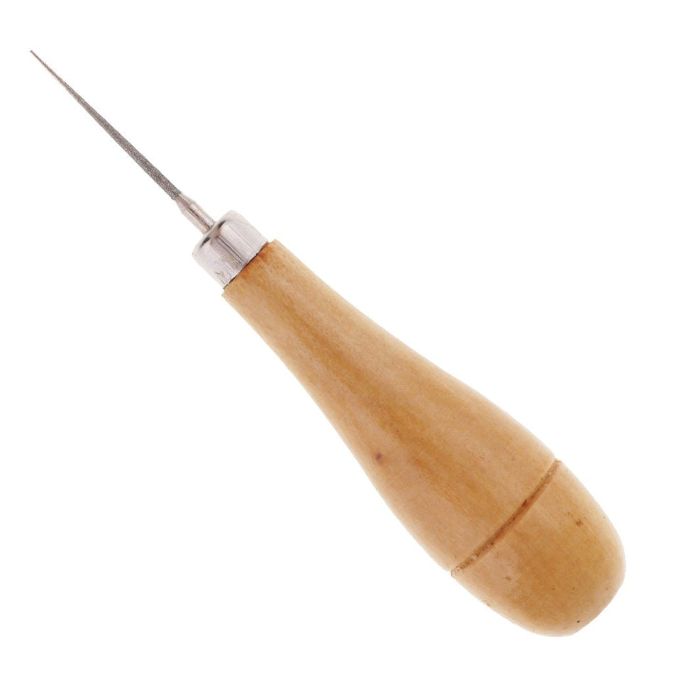 Diamond-Coated Tip Bead Reamer with Wooden Handle, 1pc