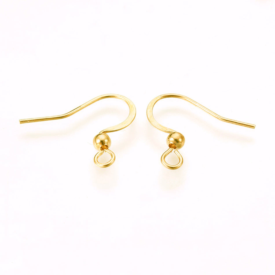 Stainless Steel Earring Hooks 16mm, 20pcs