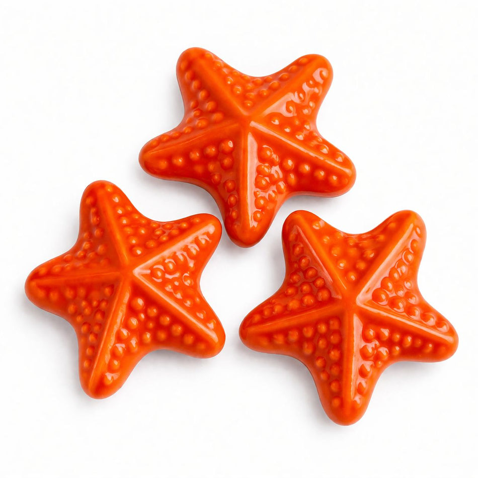 Ceramic Starfish Beads, 35mm, 1pcs