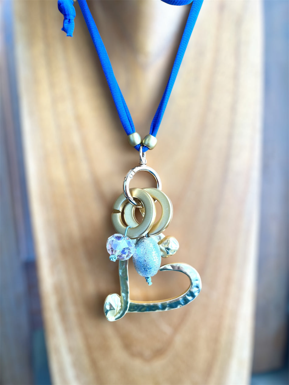Gold Matte Heart Necklace Kit