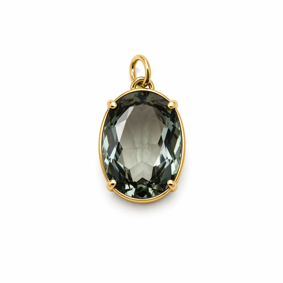 Gold-Filled Zirconia Pendant, 14mm, 1c