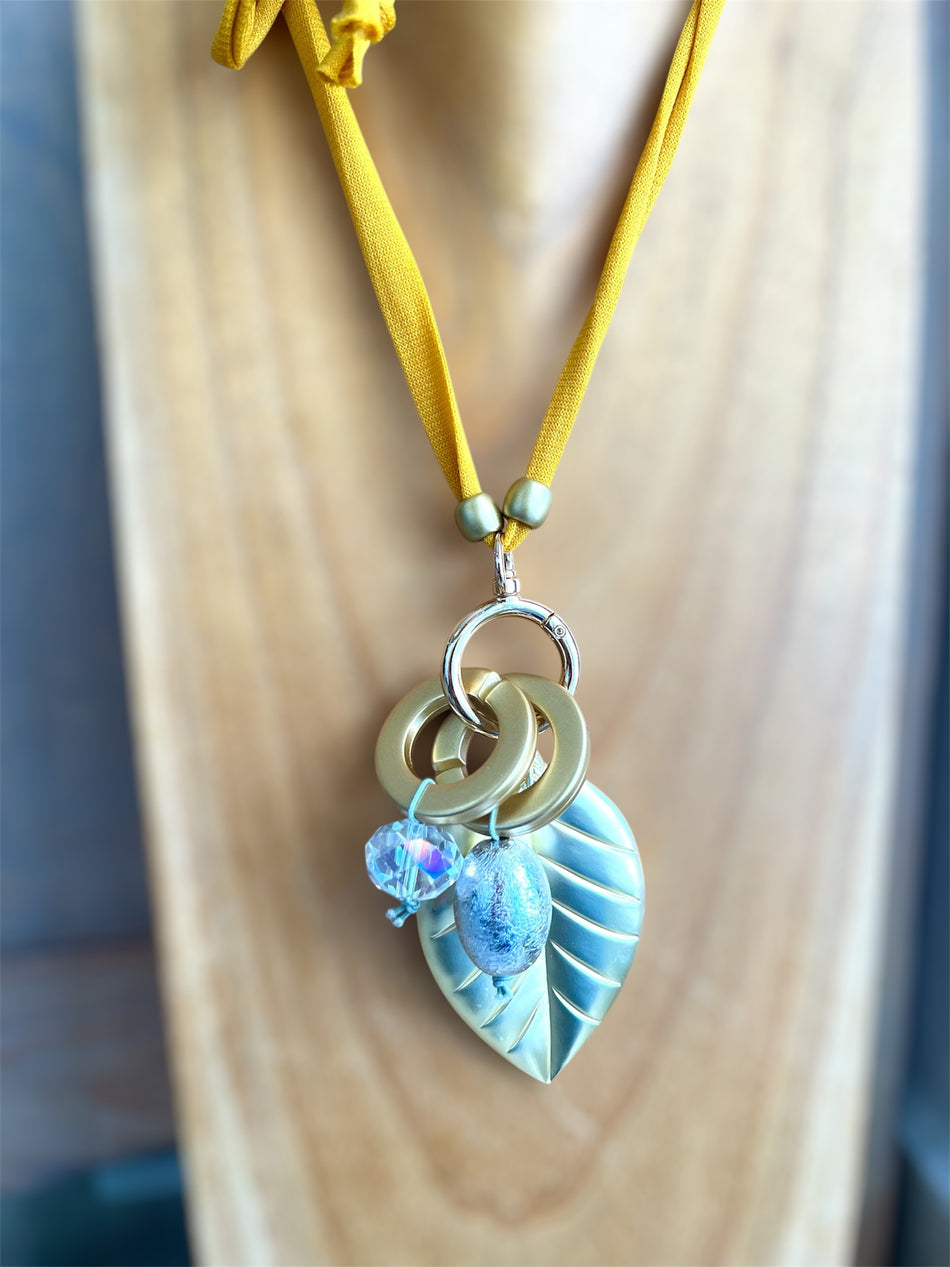 Gold Matte Leaf Necklace Kit