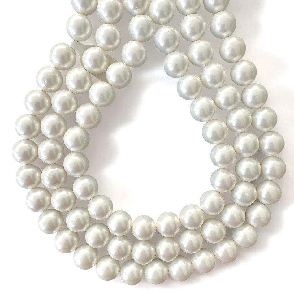 Shell Pearl Round Strand, 14mm